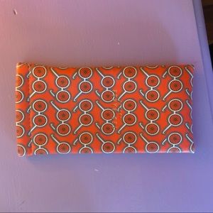 ted baker orange glasses pouch